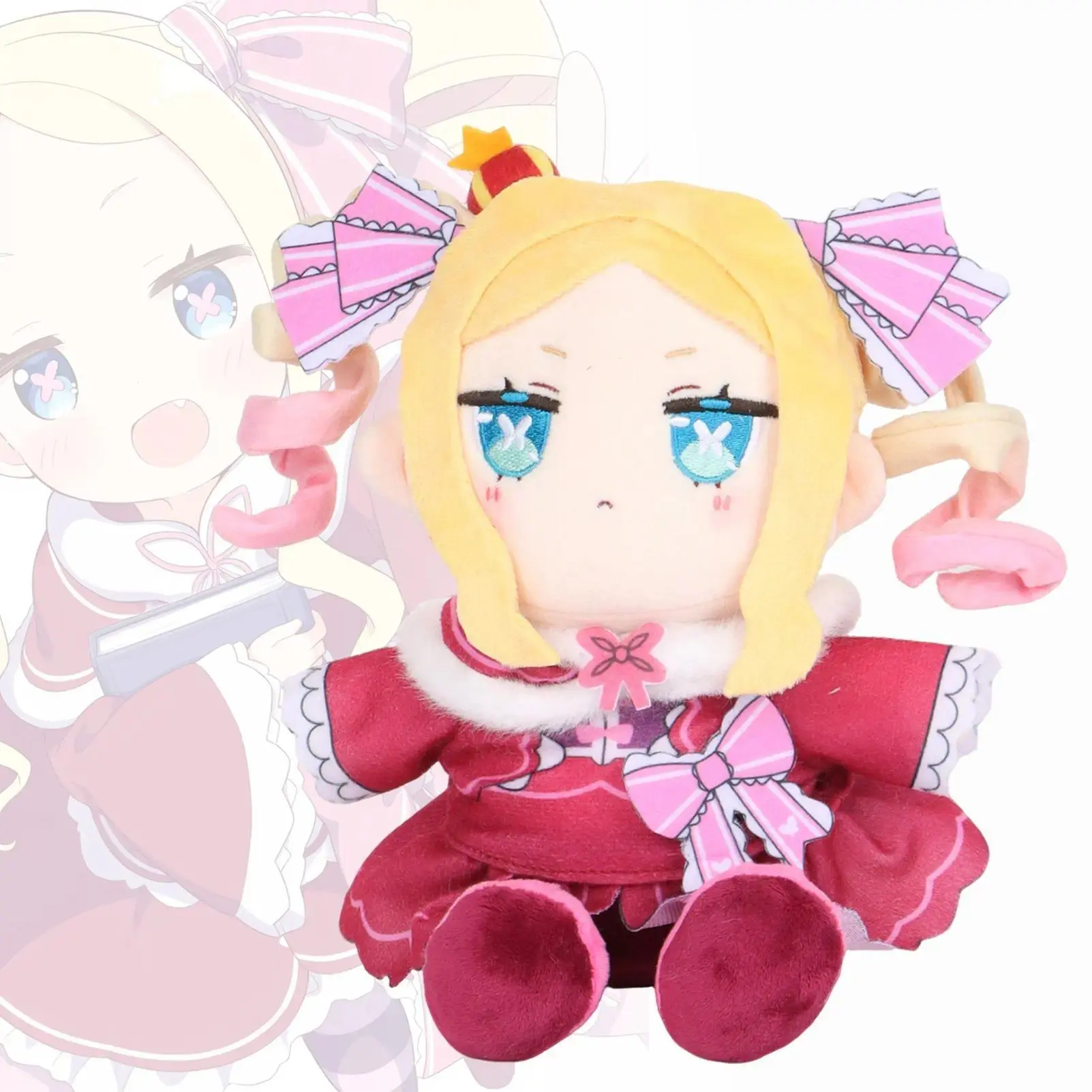 20cm/7.87in Re:ZERO Beatrice Plush Toy, Stuffed Animal, Soft Huggable Collectible, Adorable Tsundere Gentle Expression Anime Collectible, Heartwarming Gift for Besties & Significant Others Deeply Obsessed With Re:ZERO Series, Merch for Die-Hard Anime Fans