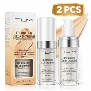 2 X Magic Colour Changing Foundation TLM 30ml – Flawless Tone Adjusting Makeup
