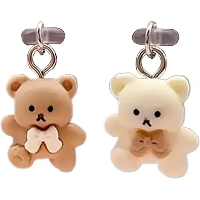 2 count Cute USB C Dust Plug, Cartoon  Type C Dust Plug Cover, Type C Dust Plug with  Pendants, Phone  Port Protector, USB C Anti Dust Cover for Cell Phone