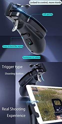 SUNDAY MIRTH Mobile Game Controller for iPad/Tablets, Sensitive Shoot Aim Gamepad Trigger for PUBG/Knives Out, Handgrip for Tablet & Smartphones