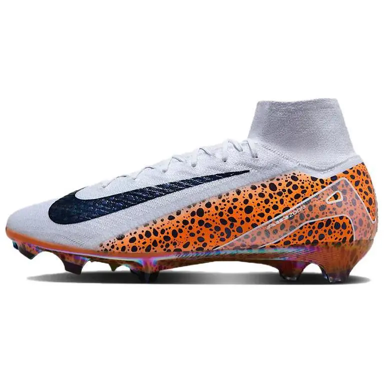 Men's Nike Mercurial Superfly 10 Elite Electric Aerodynamic Flyknit Football Cleats - House White Footwear for Agility, Official Maison Mihara Trending Shoes
