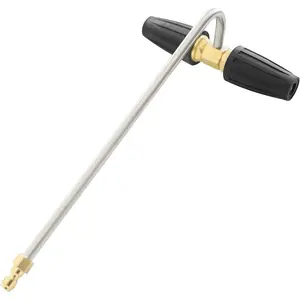 Pressure Washer Gutter Cleaner Attachment, Rotating Pressure Washer Turbo Nozzle with 1/4'' Quick Connect, Extension Wand for Cleaning Brick&Concrete&Vinyl Surfaces, Max 4000PSI