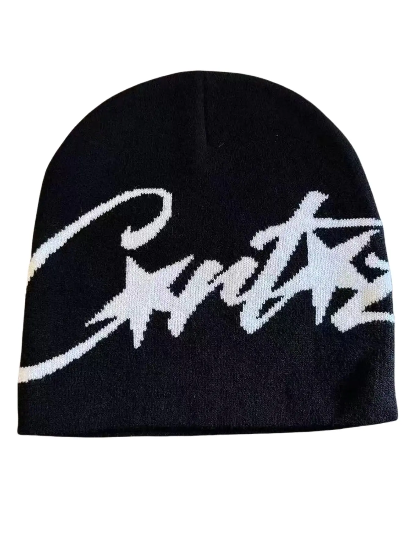 1-2PCS  Unisex Star Letter Jacquard Knit Beanie Hat, Fashionable Y2K Style, Suitable for Daily Wear, Outdoor Sports, Street Parties