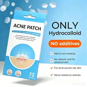 Hydrocolloid Acne Patches, 72 Count – Invisible & Waterproof Pimple Patches with Strong Adhesion, Gentle on Skin – for Whiteheads & Blemishes,Spot Cover Patch, Acne Pimple Patches for Small Blemishes, Ultra-thin Acne Patch for Sensitive Skin