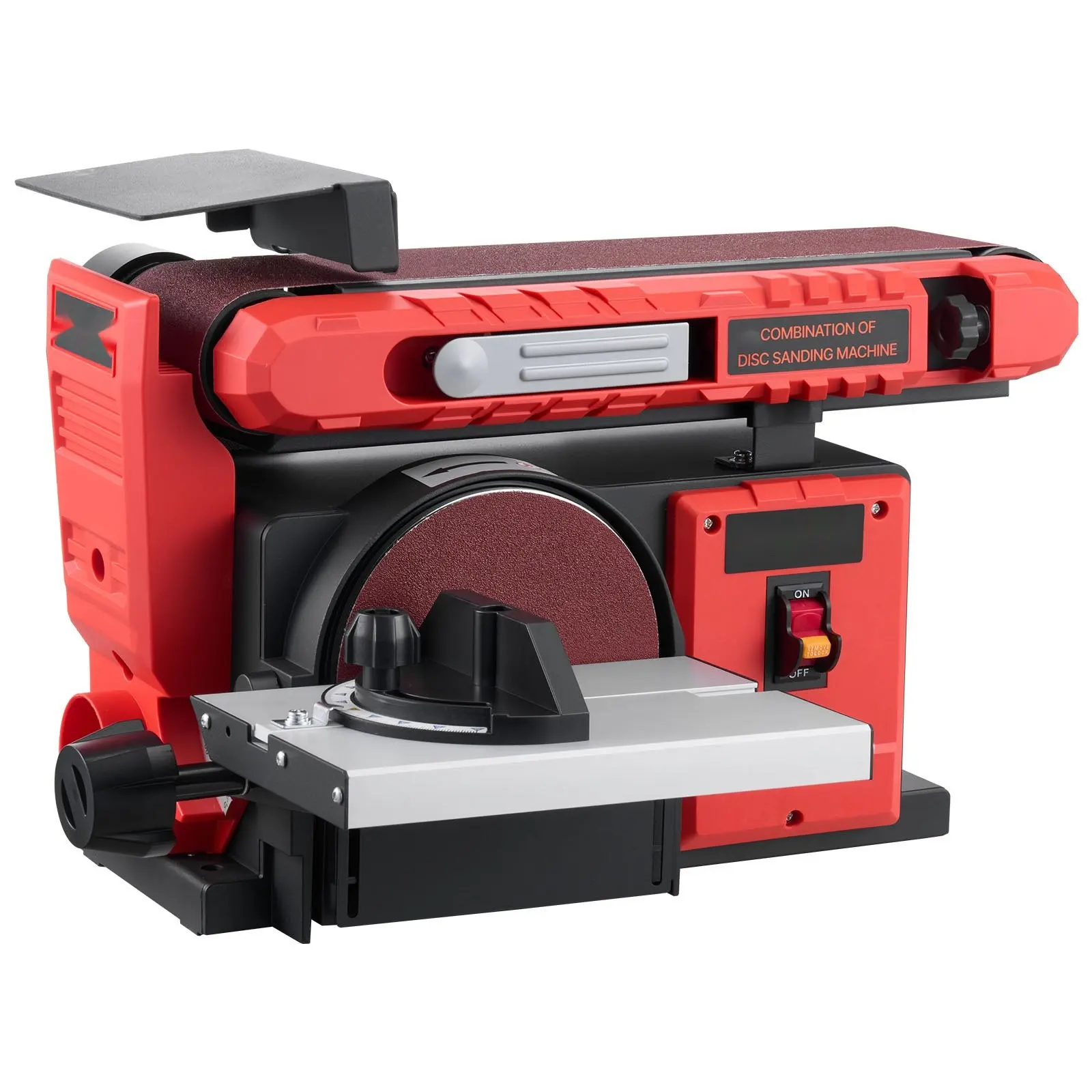 6-Inch Disc Sander And 4-Inch By 36-Inch Belt Sander Combo, 400W Professional Belt Disc Sanders, 0–45° Adjustable Worktable, Dust Collection Port, Stable Cast Aluminum Base, Ideal For Woodworking, Knife Sharpening, DIY Projects