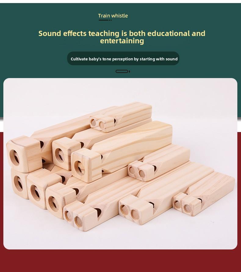 Wooden train whistle