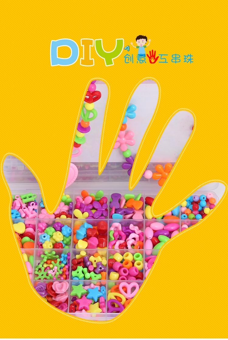 Children's handmade beaded bracelets, necklaces, beaded DIY accessories