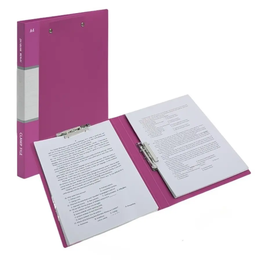 Colorful A4 Clip Folders, Simplify Your Paperwork, Organize Documents Efficiently, Ideal for Office and Home Use, Durable and Practical Design
