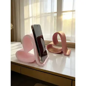 1 Heart-shaped Phone Stand, Universal Tablet Stand, Home and Office Decoration