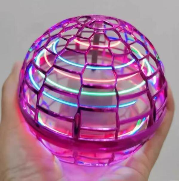 Levitating Flying Ball with Lights - New Year Giftr for Holiday Parties & Celebrations with Vibrant Lights and Unique Design