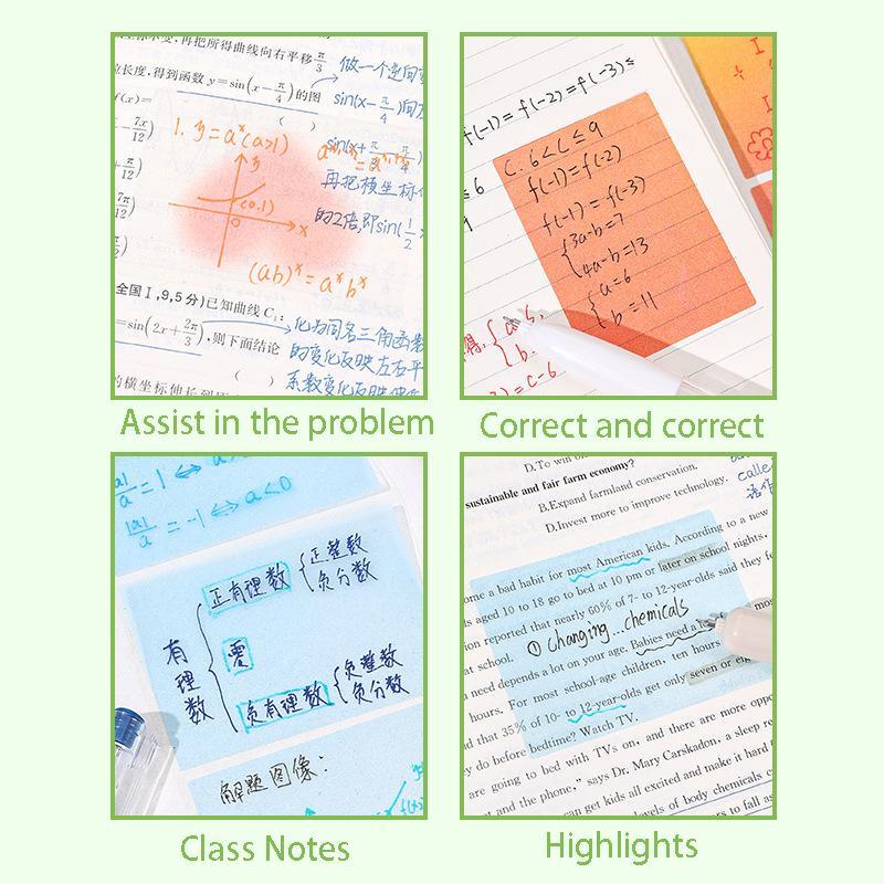 Random Color Pearl Sticky Note, 105pcs/set Clear Sticky Note, Pull Out Sticky Note Pad, Sticky Labels, DIY Sticker, Adhesive Tabs, Office Stationery & Supplies for School & Office #TOP PICKS