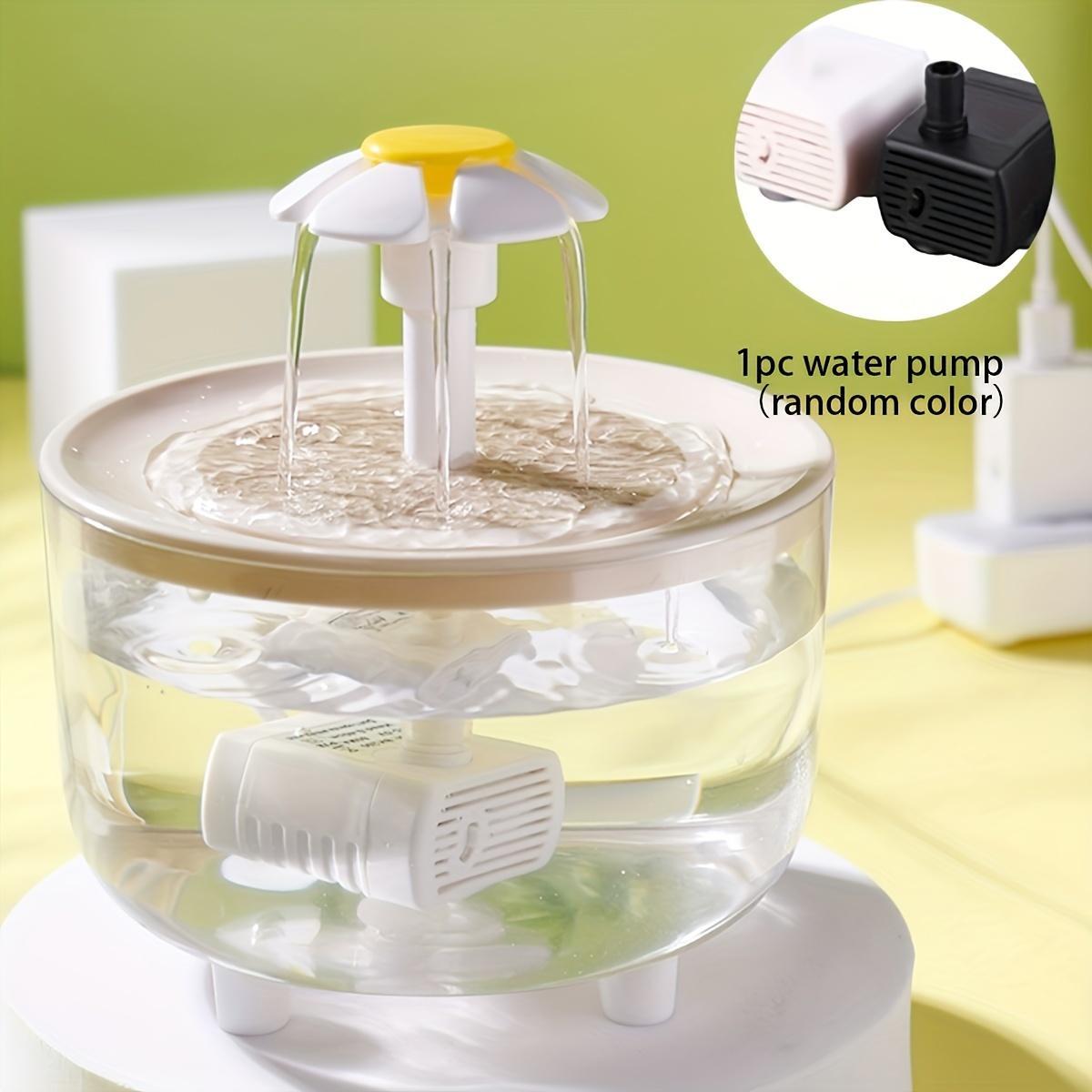 Clear Pet Water Fountain, USB-Rechargeable Automatic-Circulation Cat Water Dispenser, Indoor Cat Drinking Fountain, Automatic Water Feeder, Pet Drinking Supply Gift