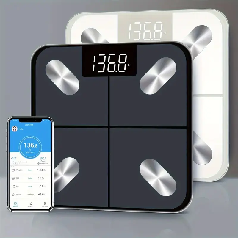 BMI Scales Digital Weight and Body Fat - USB-Rechargeable Smart Healthcare Scale, APP-Connected for Personal Use