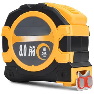 Metric tape measure, double safety lock tape measure, retractable with stop button, double-sided metal tape measure, magnetic hook, suitable for construction, carpentry, architecture, and woodworking