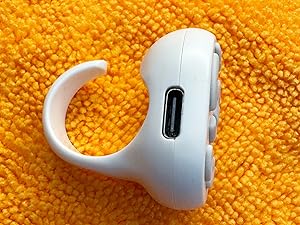 TikTok Scrolling Ring – 8-Button Finger Tip Wireless Remote, with Camera Remote Shutter for iPhone & Android (Black)