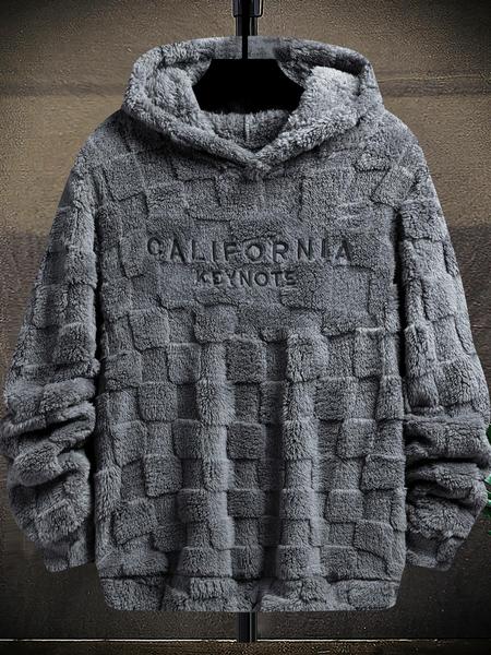 Men's Casual Simple Outdoor Pullover Sweater, Fleece Lined Warm Knitwear, Regular Fit Long Sleeve Top for Fall & Winter