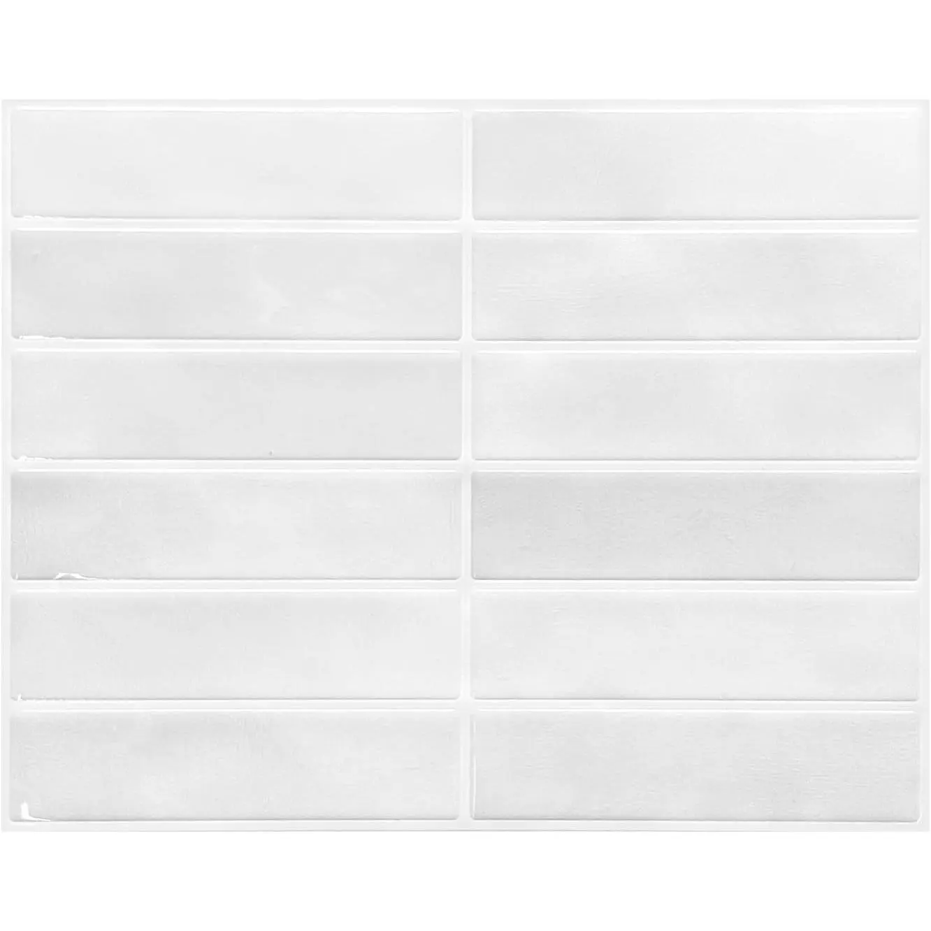 Peel and Stick Backsplash Tiles – Easy DIY Self-Adhesive Subway Wall Tiles, 10 Pack for Kitchen & Bathroom, 11.42'' x 9'' (White Grey)