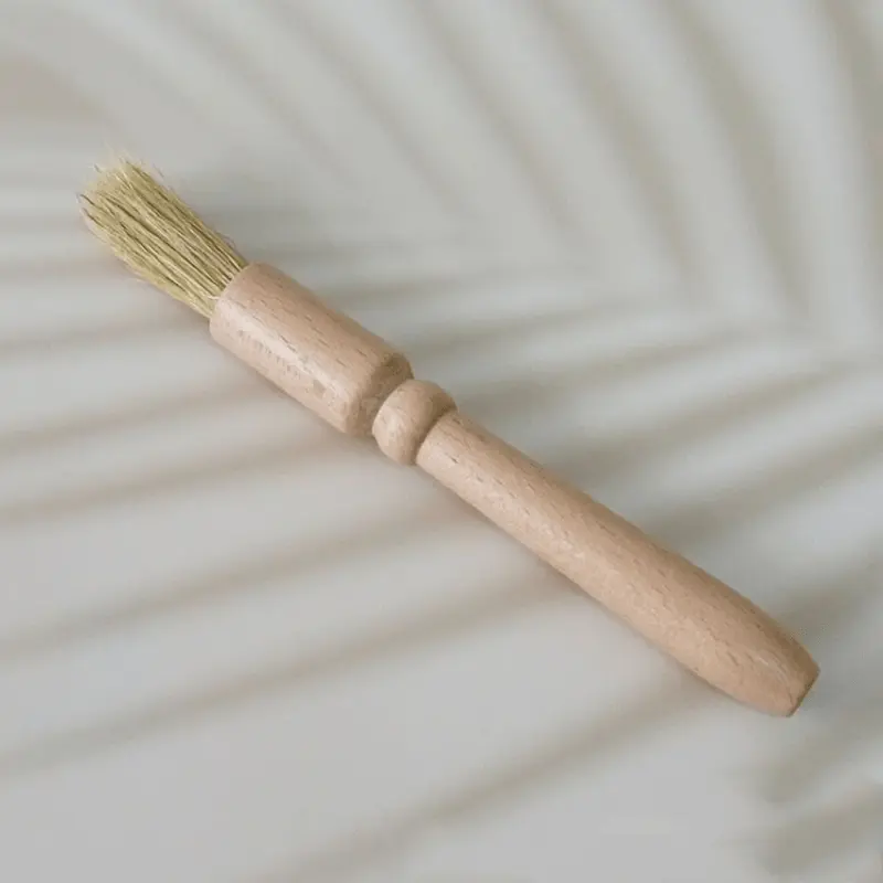 1PC Coffee Brush with Wooden Handle, Coffee Grinder Cleaning Brush for Espresso Machine Bar Counte