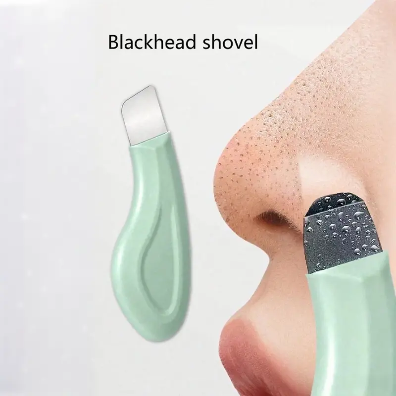 1pc Manual Blackhead Removal Tool, Deep Pore Cleansing Skin Scraper, Pore Cleaning Master, Acne Extractor, Whitehead Remover, Facial Skin Cleaning Tool, Beauty Care Tool, Non-Electric Textured Surface Skincare Brush, Pore Cleaning Accessory