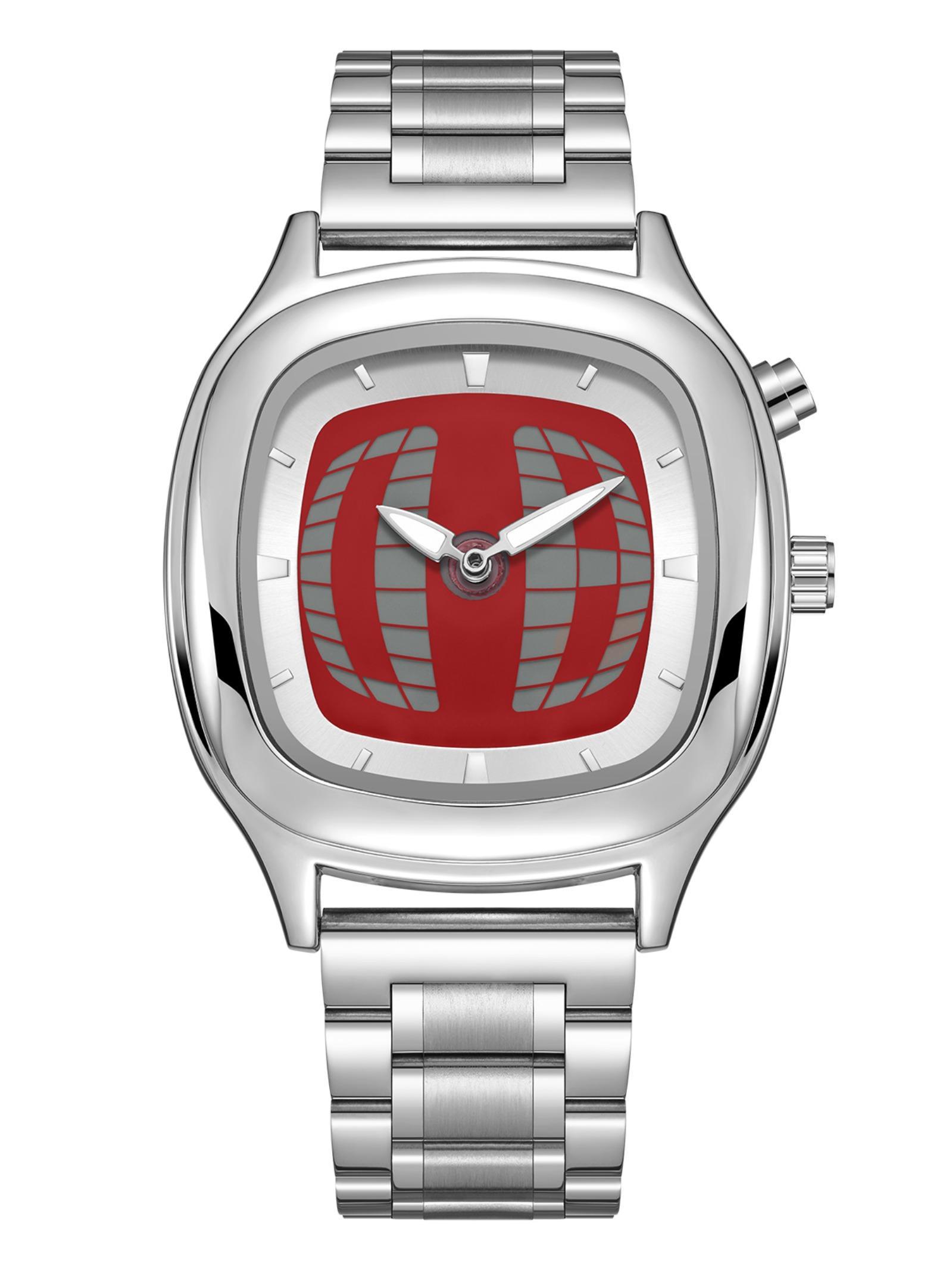 Men's Quartz Watch, Dual Battery Dual Movement Electronic Screen, Waterproof Luminous Fashion Business Stainless Steel Wristwatch Business Fashion Watches