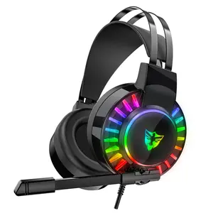 New Headset Gaming Earphone, Over-Ear Noise-Canceling Computer Game Headphones with Mic, 7.1 Surround Sound, Durable Design