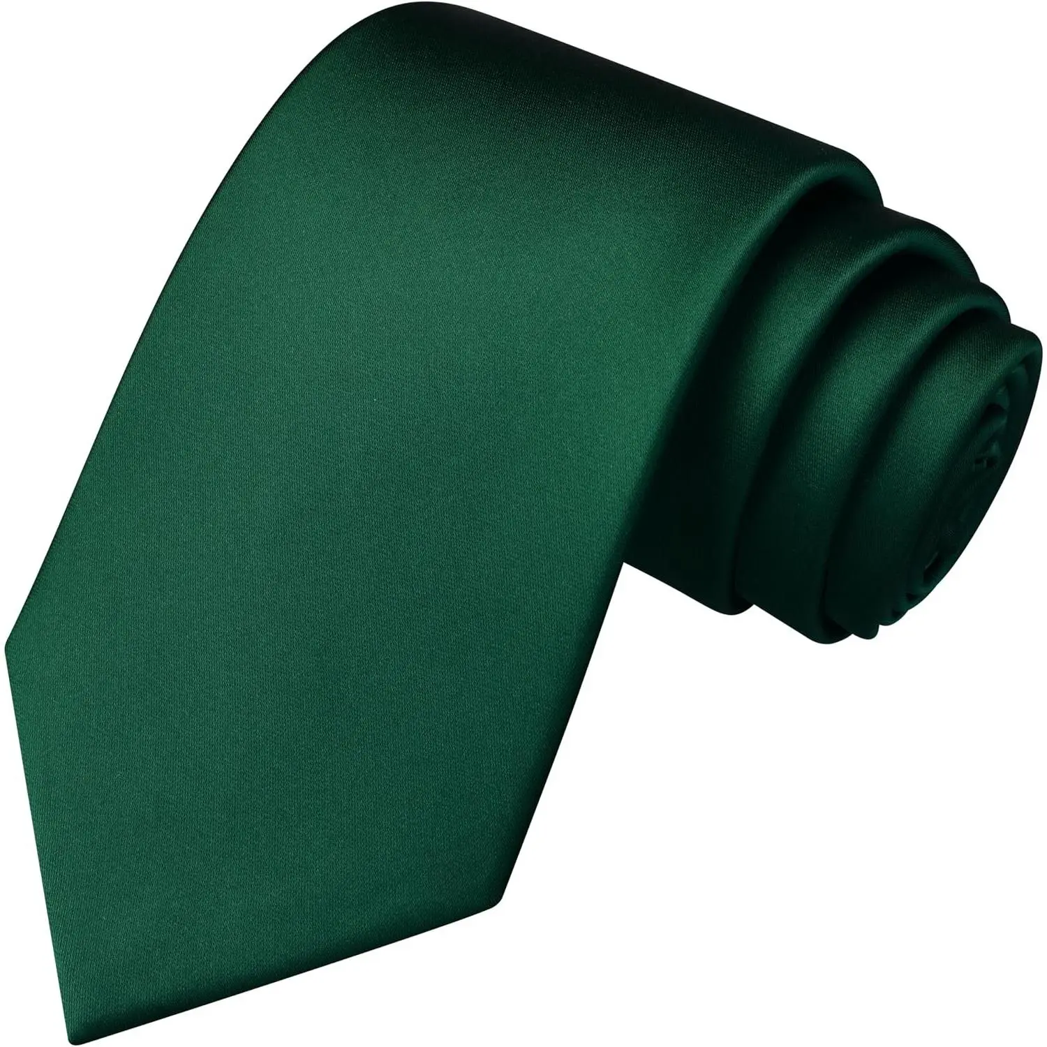 3.15" (8cm) Men's Solid Satin Necktie Pure Color Tie for Business & Wedding with Gift BoxGift