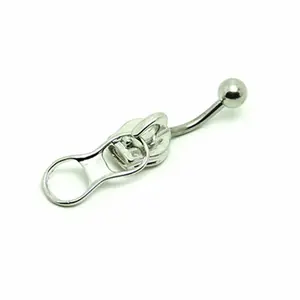 Navel ring ebaywish product zipper navel ring