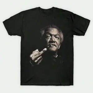 Retro Fred Sanford Graphic Tee, Vintage Classic Meme Print Short Sleeve T Shirt, Women & Men 100% Cotton Summer Casual Tops