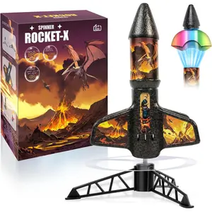 Rocket Launcher for Kids - 200 Ft of Flight Altitude, Model Rocket with Launch Set, Rockets Outdoor Toys with Safely Parachute, Easter Birthday Toys for Boys & Girls Ages 5 6 7 9 10 12 8-13 Years Old