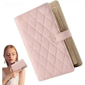 Multi-Functional Jewelry Organizer Binder, PU Leather Ring Book Storage with Clear Pockets, Portable Travel Jewelry Case for Rings, Earrings & Small Items, Compact Organizer for Home, Travel & Everyday Storage