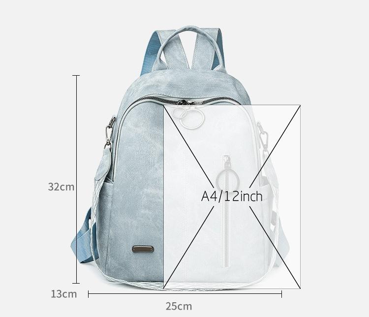 BIGWIG Women's Retro Anti-theft Soft Backpack, Multi-pocket Handbag, Large Capacity Lightweight Travel Bag, Suitable for Travel, Daily Use, Date, Birthday Gift, Shoulder Bag with Tassel, Casual Fashion College Style, PU Leather