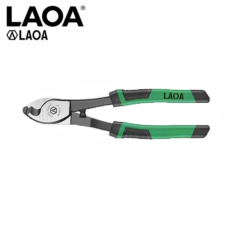 LAOA LA110108 8" Multifunctional Electrician Pliers, Heavy Duty CR-V Steel Wire Cutter, Cable Stripper & Crimping Hand Tool for Electrical Installation, Repair, Maintenance and DIY Work, Wire Strippers
