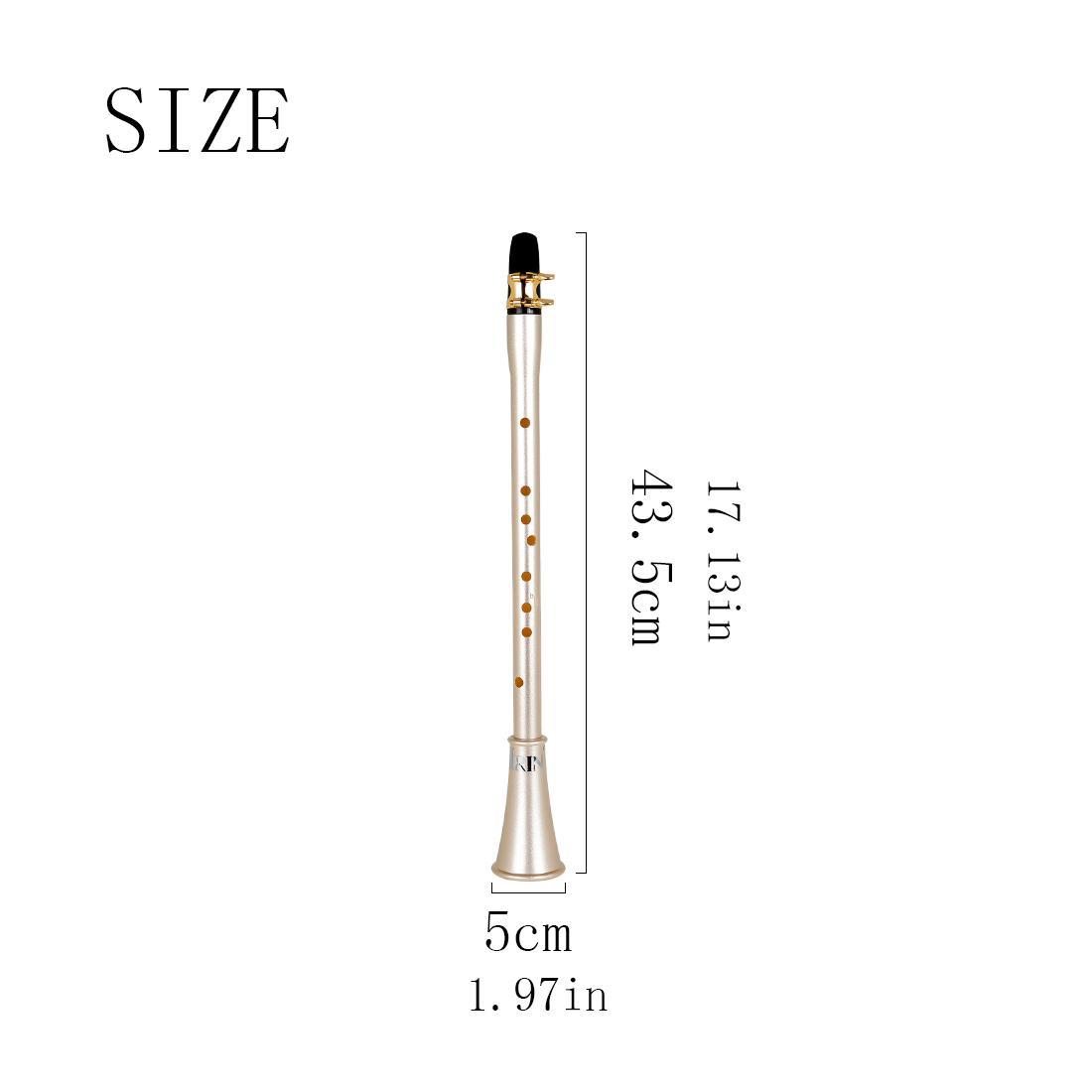 MI-03 E-down Sa Hei Guan ABS Mini Clarinet Playing Instrument Suitable for Beginners