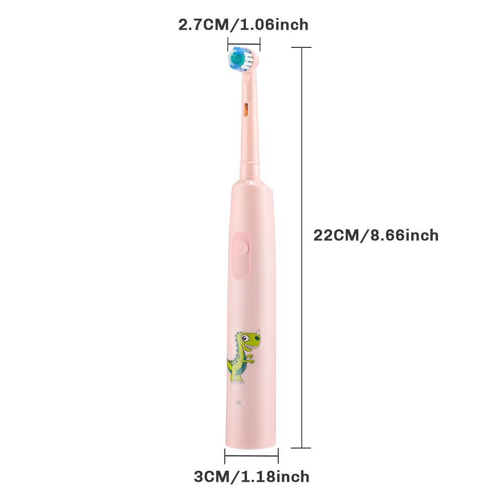Electric Toothbrush Wonder with 25° Rotating Brush Head and 3D Vibration Cleaning, 3 Modes for Dental Care, 30-Day Long Battery Life and Type-C Fast Charging, IP67 Waterproof Design with Cartoon Patterns for Kids, Power Toothbrush