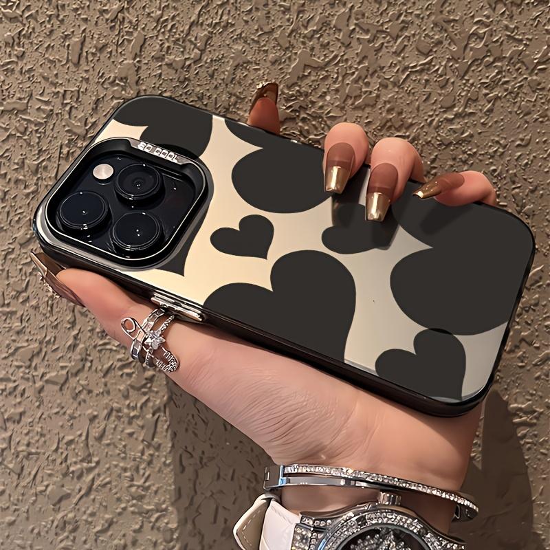 Fashionable High-Quality Heart Pattern Phone Case, Suitable for iPhone 17/17 Air/17 Pro Max 16/16 Plus/16 Pro Max /15/15 Plus/15 Pro/14 Plus/14 Pro/13/13 Pro/13 Pro Max,12/12 Pro Max,11,XR/XS Max/7/8. It is dirt-resistant, stylish, and makes a great gift