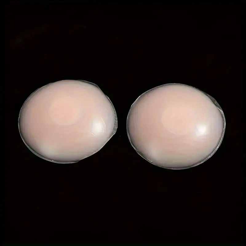 6-Pack Reusable Silicone Seamless Nipple Covers, Invisible Self-Adhesive Bra Inserts, Perfect for Strapless Bras and Underwear, Women's Fashion Accessories