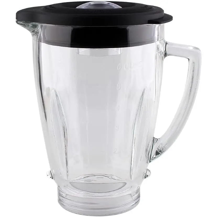 Replacement Parts Glass Jar with lid, Compatible with Oster Pro 1200 Blender