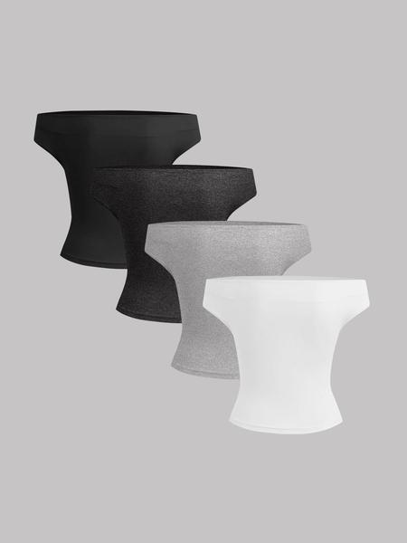 Women's Solid Off Shoulder Tee, Elegant Fashion Ruched Top for Daily Outdoor Wear, Ladies Clothes for All Seasons