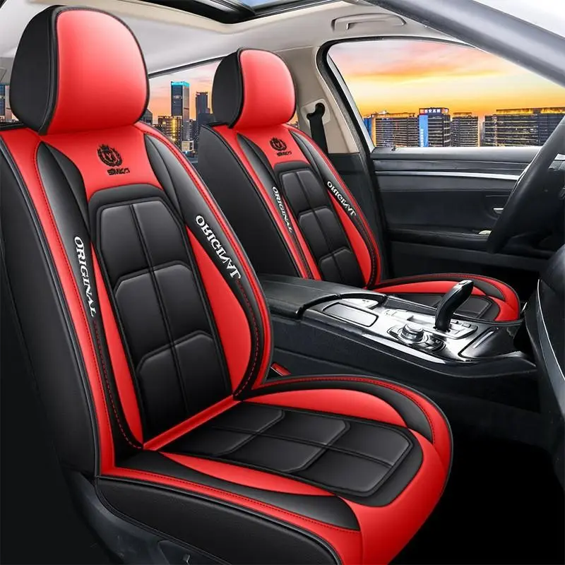 PU Leather Front Car Seat Cover, Automotive Seat Covers, Universal Fit for Sedan Suv Truck, No Padding, Luxury Car Seat Protectors, Easy Installation