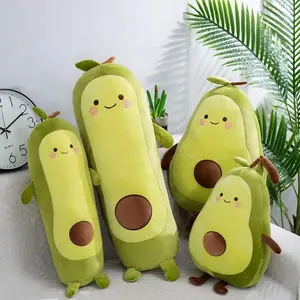 Kawaii 35/50/65cm Stuffed Fruit Avocado Doll Avocado Sleeping Green Giant Toy Sleeping Pillow Room Decor