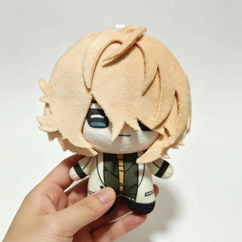 Piofiore Fated Memories Nicola Francesca Plush Keychain, Italian Mafia Otome Game Chibi Cotton Doll Pendant, Dark Vintage Anime Backpack Charm Gift For Otome Fans
