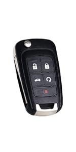 Key Fob Replacement Fits for Chevy Cruze Equinox Camaro Impala Malibu Sonic Buick Regal Verano Encore Lacrosse GMC Terrain 2010-2021 OHT01060512 Keyless Entry Remote Control 13504199