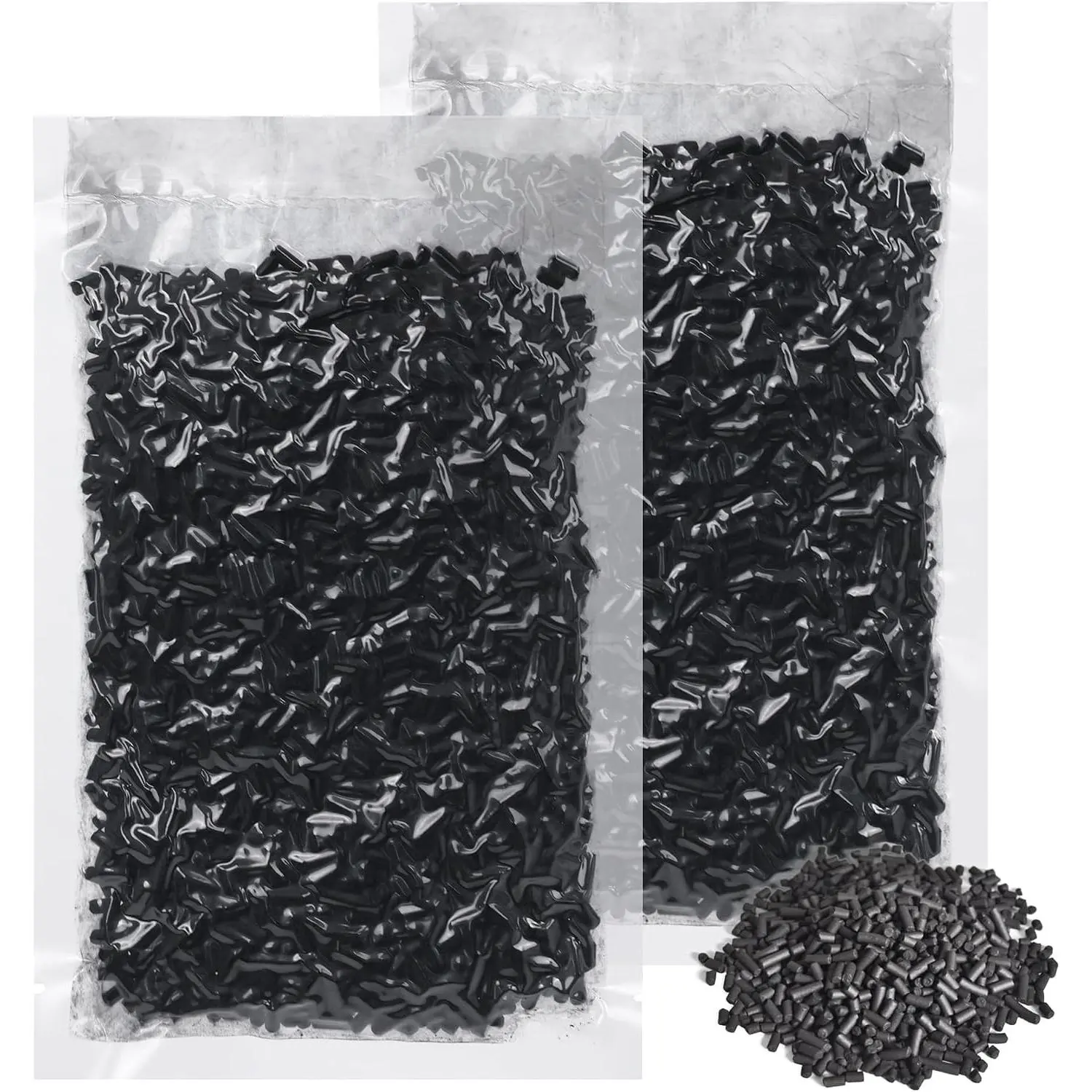2 Packs 210g Odor Absorbing Activated Carbon Filter Refills, Activated Charcoal Pellets for Smart Waste Kitchen Composter