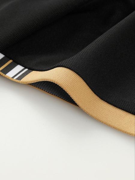 3pc A672 Lion Print British Style Men's Casual Short Sleeve Shirt, Golf Sports Polo Shirt, Golf Tournament Shirt, Summer Fitted Outdoor Wear