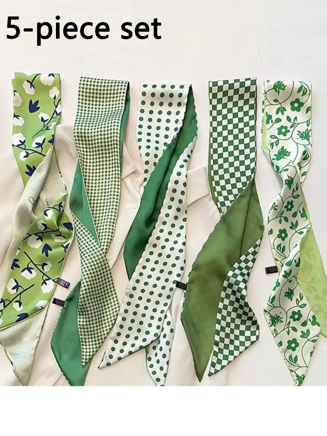 5 Pcs Bag Scarf Decorative Strips, Long Thin Bag Decoration Ribbons, Luxury Atmosphere, Versatile Handbag Accessories, Adjustable Chain Extender