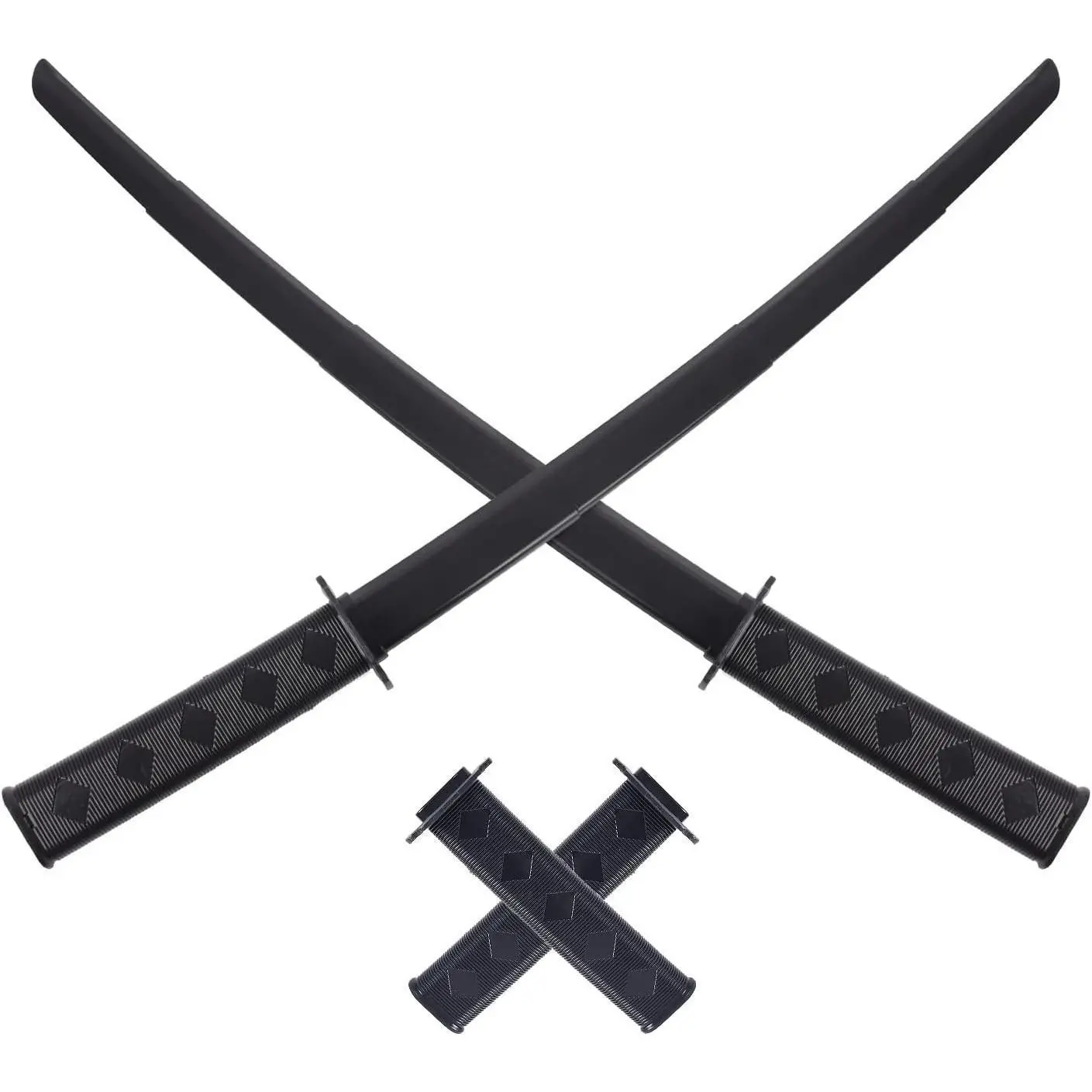 2 PCS 3D Printed Gravity Retractable Samurai Sword Model Toys Halloween Portable Toy Samurai Sword