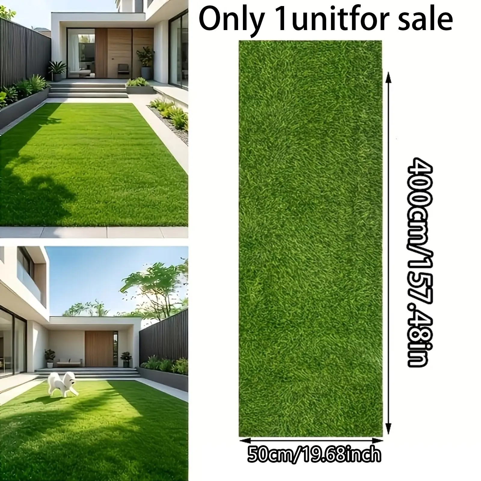 Artificial Grass Carpet, Plastic Lawn Mat, Interlocking Rug, Roof Installation, Landscape Greening, Durable Synthetic Turf