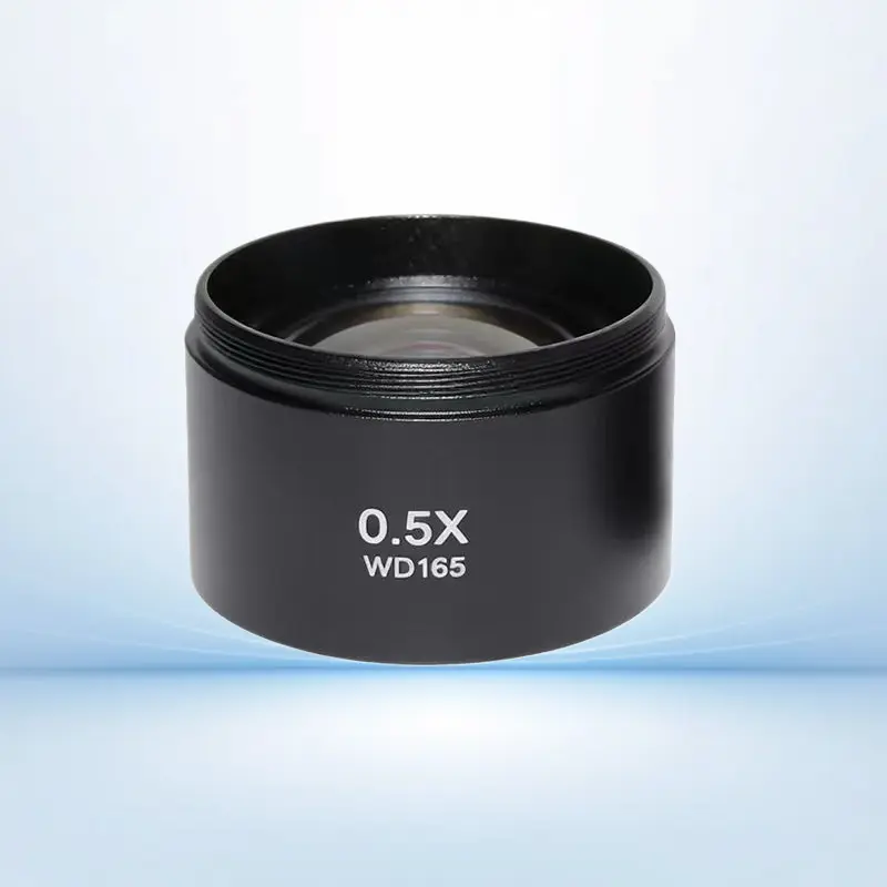 Microscope Auxiliary Magnification Lens Set - 2-Piece 0.7X & 0.5X Objective and Eyepiece Adapters, Oil-Proof High-Definition Multiplier for Enhanced Viewing, Set Of Two