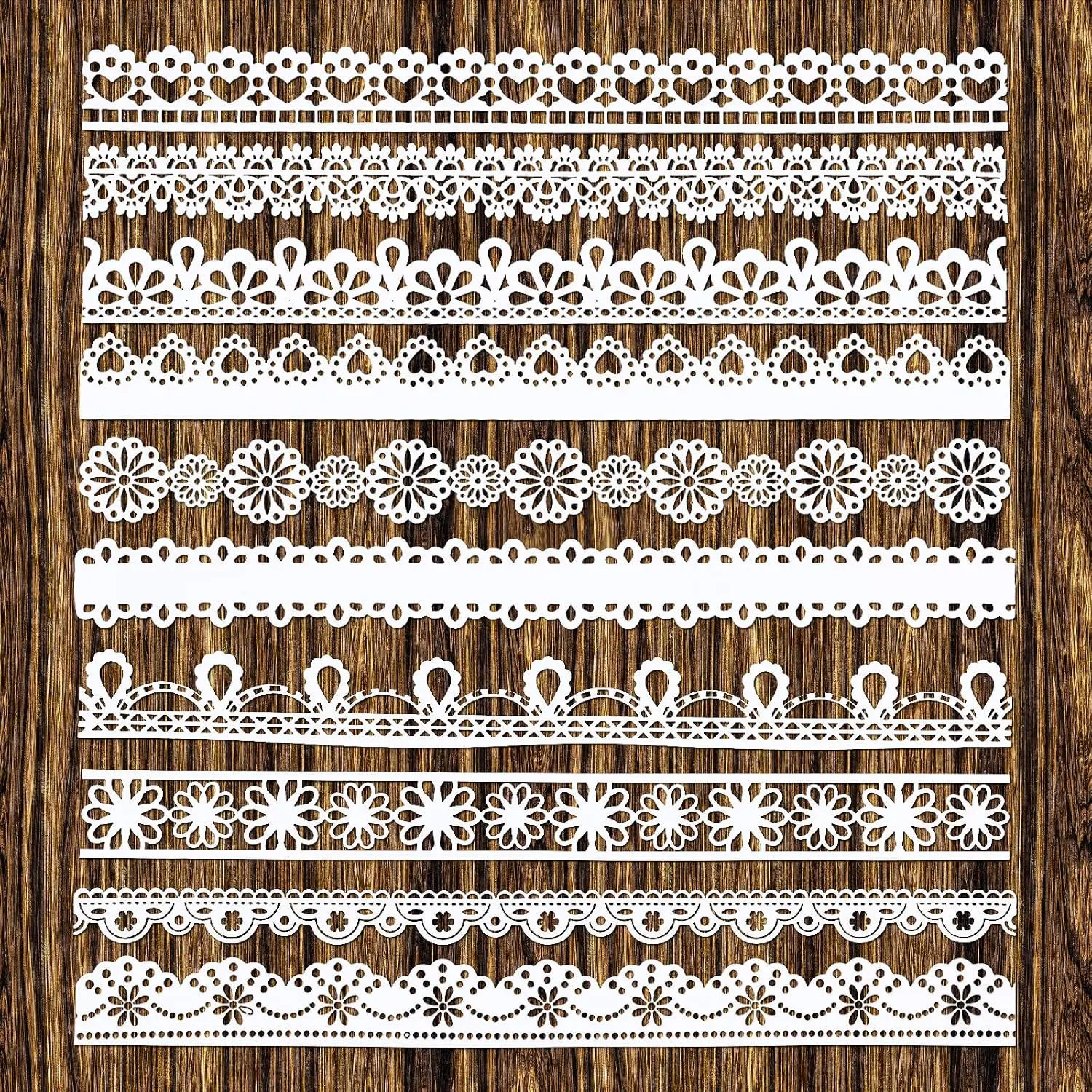 10 count Lace Paper Scrapbook Paper, Lace Paper Pack for Cardstock Scrapbook DIY Card Photo Frame Album  Crafts Card Making
