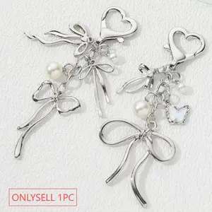 Cute Bowknot Design Phone Chain, Fashionable Phone Lanyard, Phone Strap for Women & Girls, Mobile Phone Decoration Accessories